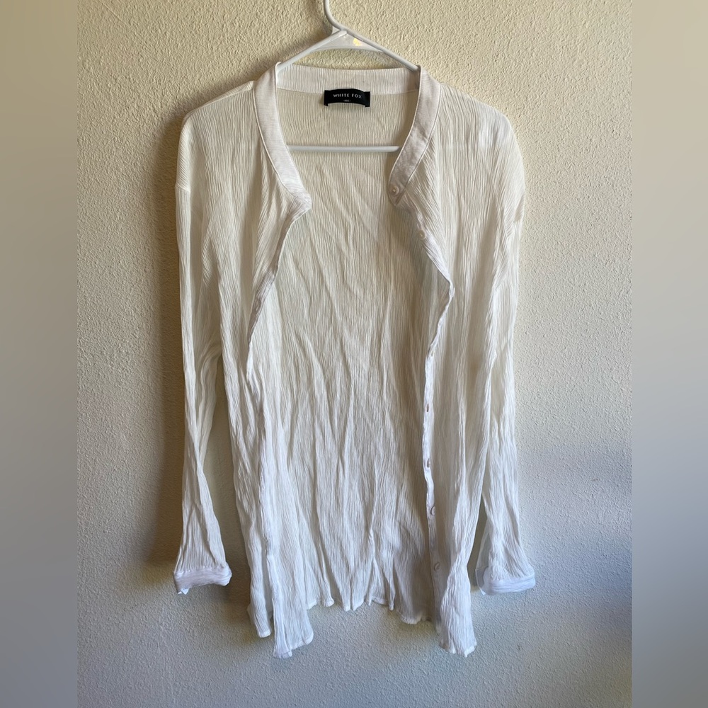 White Fox White Button Down